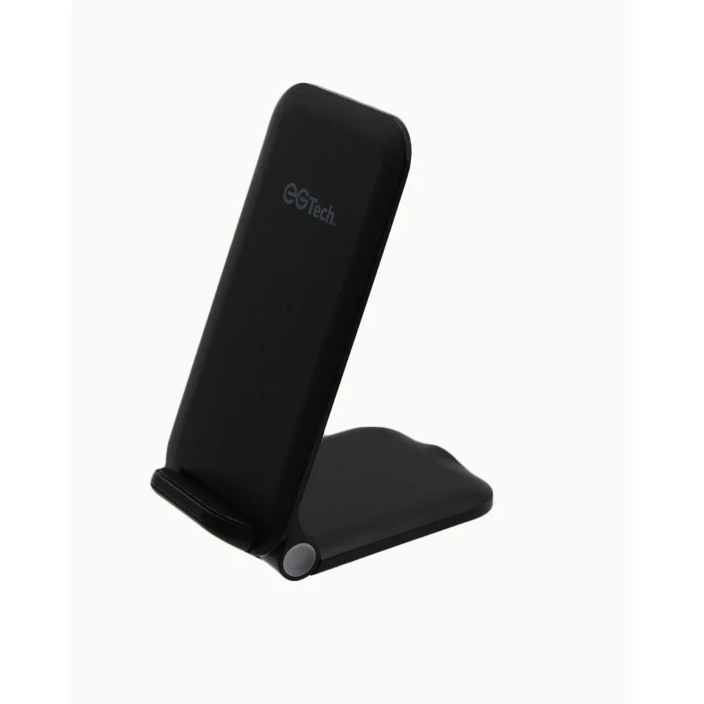 EGTech EGC71 Fast Wireless Charger Foldable Stand Double Coil Black Open Box